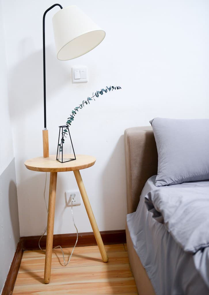 Ceramic Table Lamp, Linen Shade